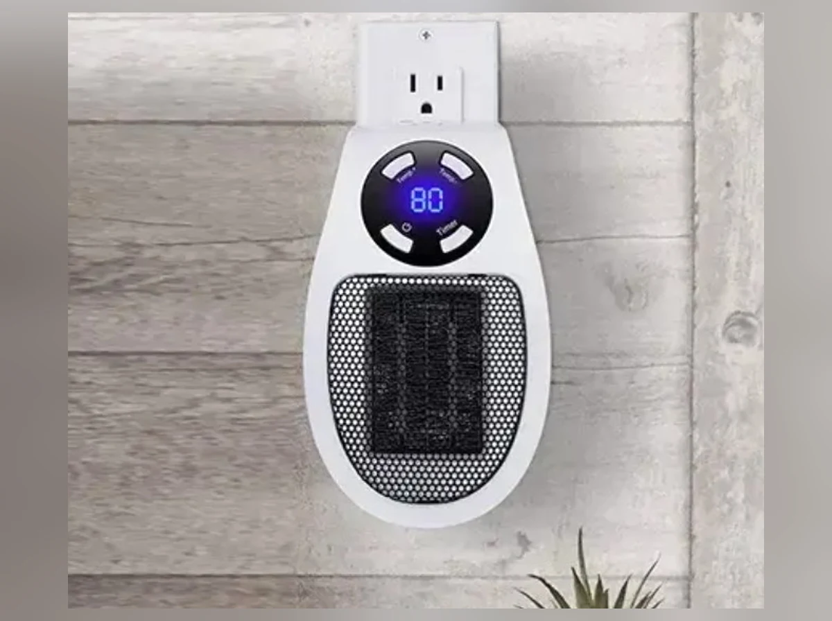 Toasty Heater™ Plug-In PTC Ceramic Wall Heater With Built-In Pass-Through AC Outlet Everyday Experience